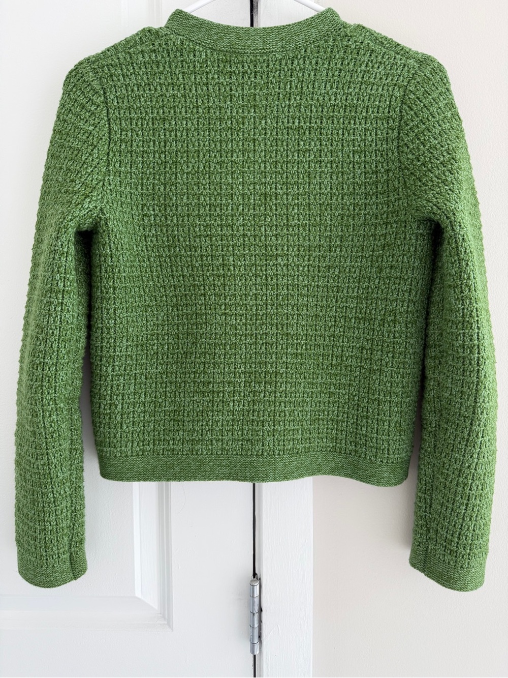 Uniqlo Olive Green Textured Button-Front Cardigan Sweater - Picture 5 of 10